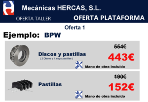 Oferta frenos ejes BPW