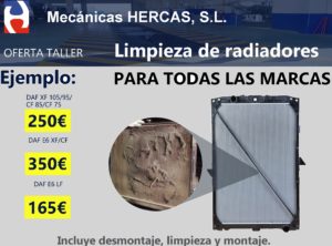 Promoción de limpieza de radiadores
