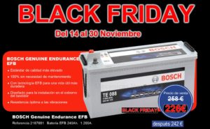 Promoción baterías para BLACK FRIDAY