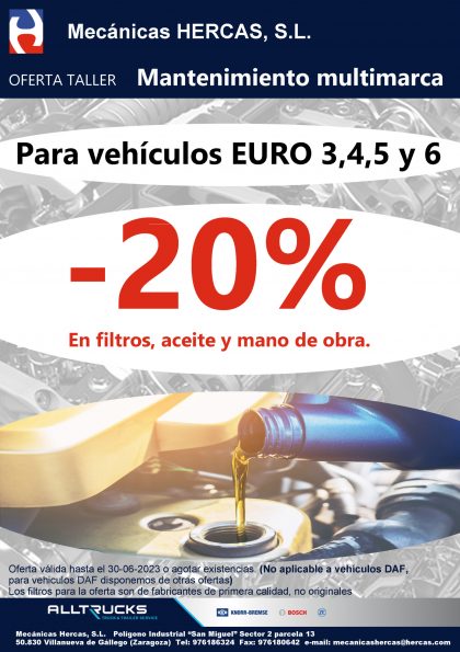 Promoción mantenimientos de camión multimarca