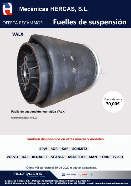 Promoción fuelles VALX