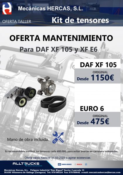 Promoción Kit de tensores DAF