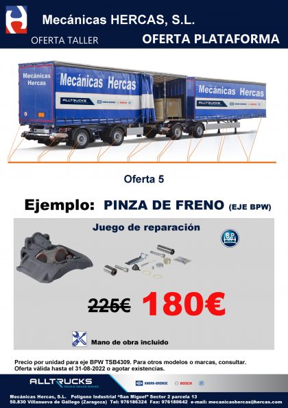 Promoción pinzas de freno