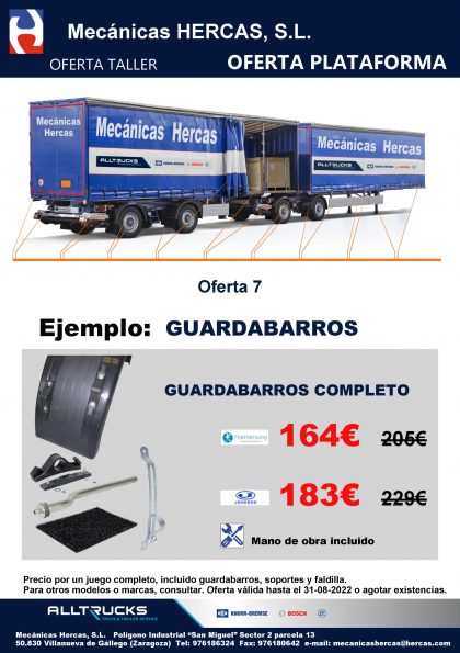 Promoción guardabarros